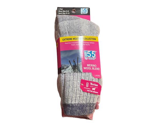 Extreme Weather Thermal Insulating Wool Socks, Assorted Colors - 2 Pack