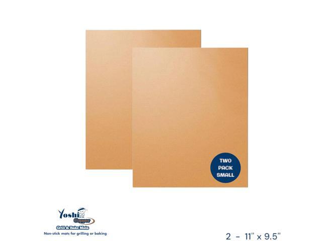 Yoshi Copper Cooking Sheets - Grill Back Air Fry - 11' x 9.5' - Two Pack