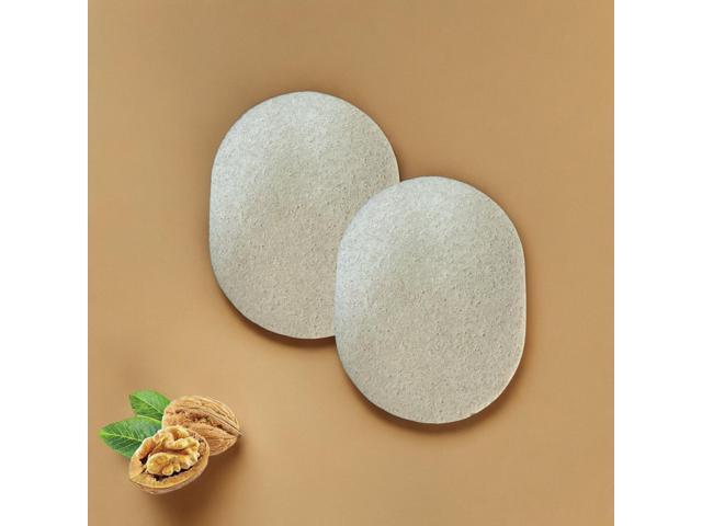 Walnut Facial Exfoliating Sponges (2-Pack)