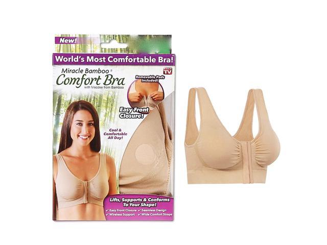 Miracle Bamboo Comfort Bra - Nude - 2XL ( Bust 43-46)