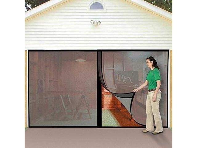 Insta-Screen Double Garage Door Screen - 16' x 7' Mesh