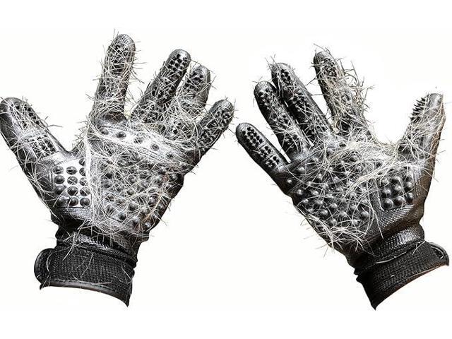 Pet Spa Deluxe Shedding Gloves - Effortless Pet Care & Hair Removal