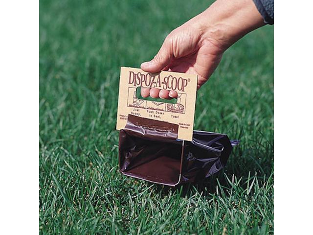 HealthPro Dispoz-A-Scoop No Touch Mess Odor Sanitary Dog Poop Scoopers 5 Pack