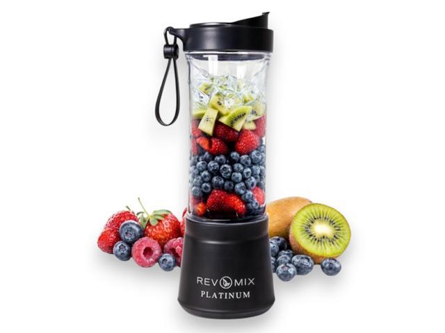 Handy Gourmet RevMix Platinum for Smoothies & Shakes On The Go, 12 oz. (Black)
