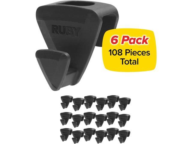 Ruby Space Triangles, 108-Pc Hanger Hooks, Black