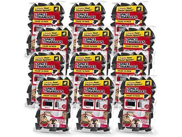 Ruby Space Triangles, 216-Pc Hanger Hooks, Black