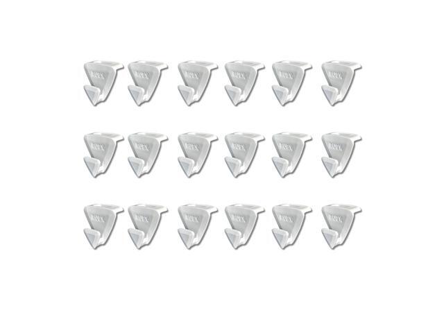 Ruby Space Triangles, 18-Pc Hanger Hooks, White