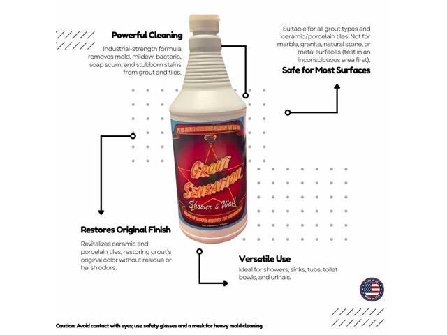Grout Sensation: Shower & Wall Cleaner - 1 Quart