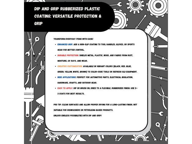 Dip and Grip Rubberized Plastic Coating (Black) 8 fl. oz