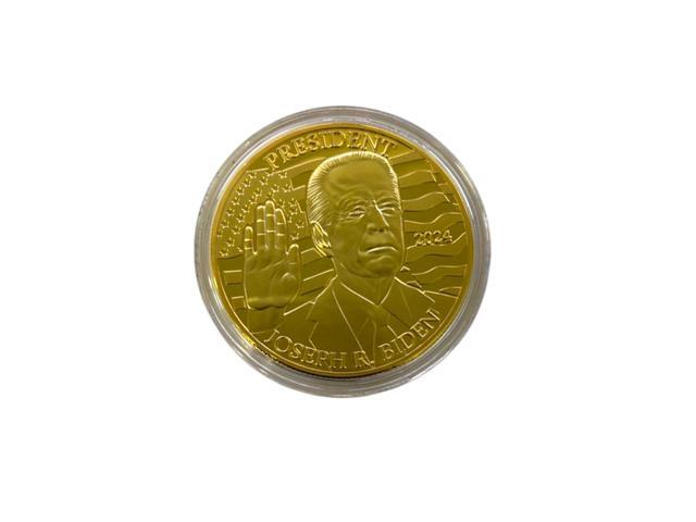 Joe Biden Commemorative Coin Gold-Layered Collectible Display Case & Certificate