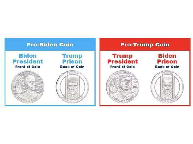 Joe Biden Commemorative Coin Silver-Layered Collectible Display Case Certificate