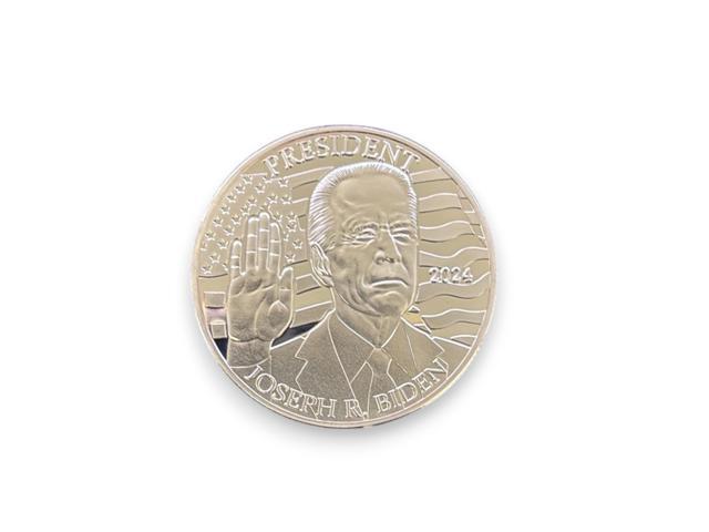 Joe Biden Commemorative Coin Silver-Layered Collectible Display Case Certificate