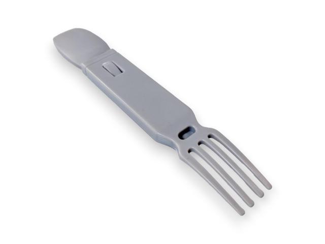 4-in-1 Snapatite+ Utensil Set - Spoon, Knife, Fork, Bottle Opener (Dark Grey)