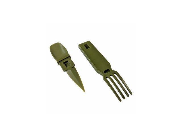 4-in-1 Snapatite+ Utensil Set - Spoon, Knife, Fork, Bottle Opener (OD Green)