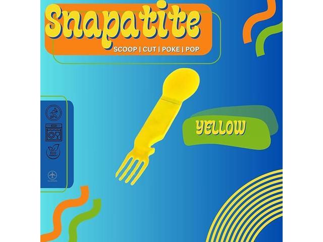 4-IN-1 Nylon Snapatite+ Utensil Set (Yellow - Single)