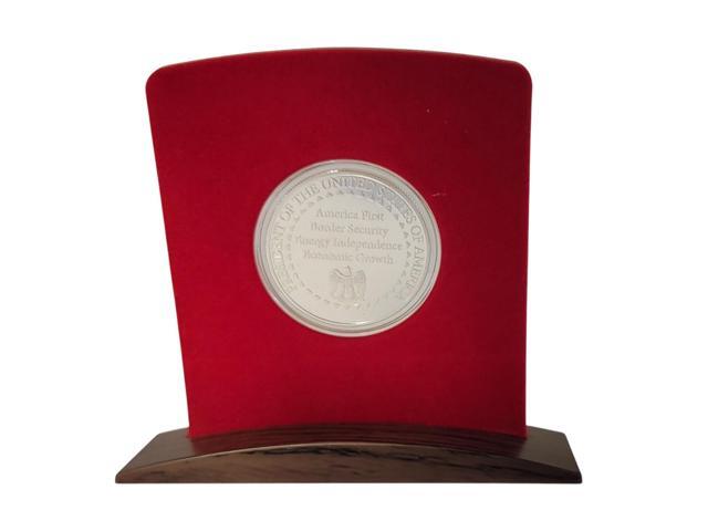 Donald Trump 2024 Commemorative Coin Silver Collectible Display Case Certificate