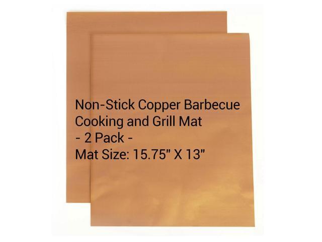 Copper Grill Mats - Non-Stick 2 Pack, Ideal for All Your Grilling Needs!