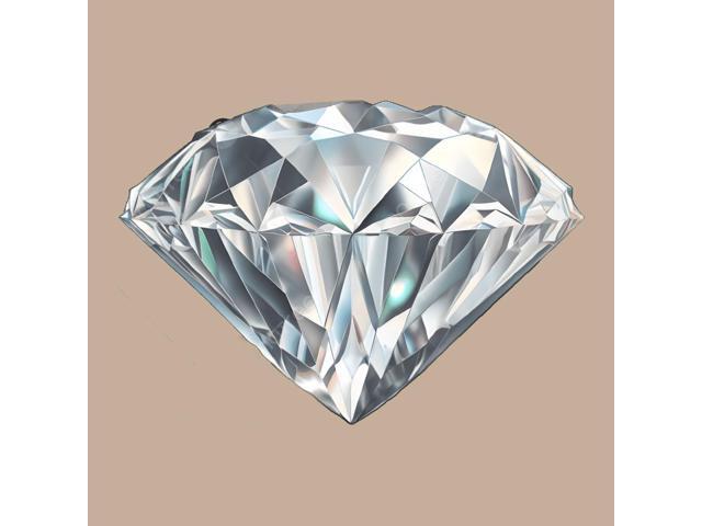 Glass Diamond Jewel Paperweight- Clear (30mm)