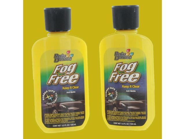 Rain Dance Fog Free Glass Treatment Clear Windshield Mirrors Windows - Two Pack