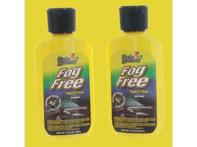 Rain Dance Fog Free Glass Treatment Clear Windshield Mirrors Windows - Two Pack