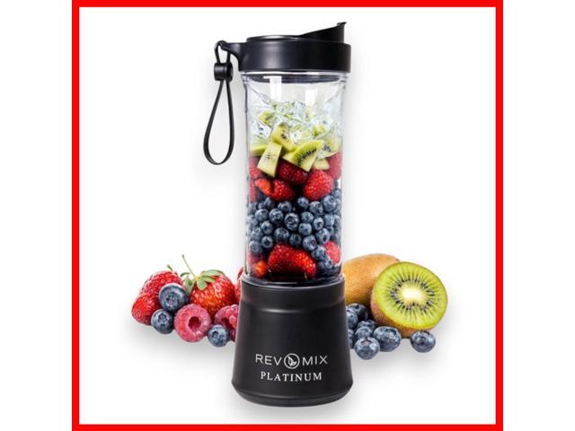 Handy Gourmet RevMix Platinum for Smoothies & Shakes On The Go, 12 oz. (White)