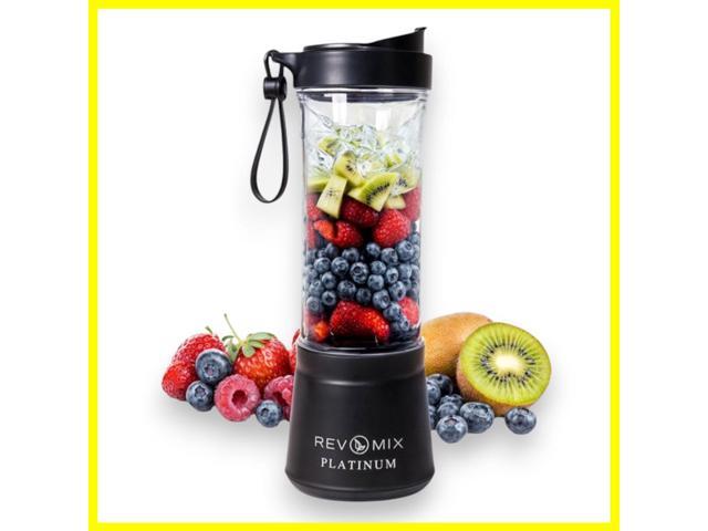 Handy Gourmet RevMix Platinum for Smoothies & Shakes On The Go, 12 oz. (White)