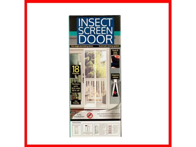 Kole Magnetic Screen Door- White
