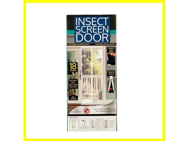 Kole Magnetic Screen Door- White