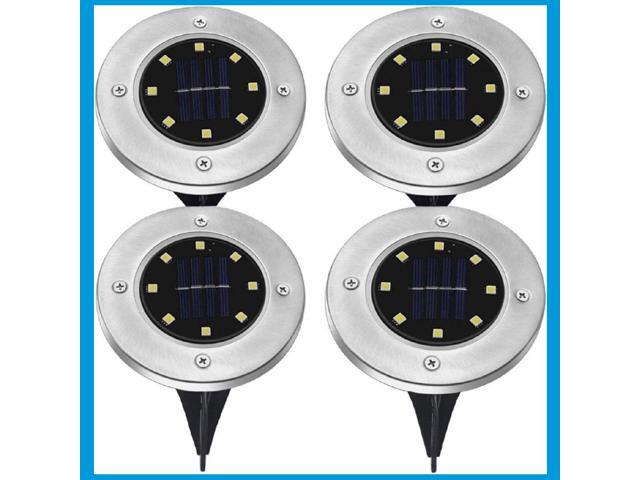 Radiant Pathways Wireless Solar-Powered Pathway Lights Set of 4