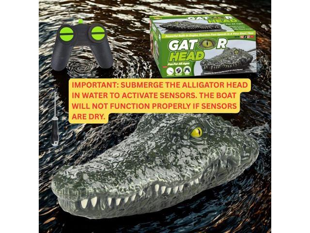 Doohickey Remote Control Alligator Head Boat for Kids and Adults