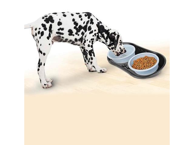 Non-Skid Pet Bowl Tray, Black