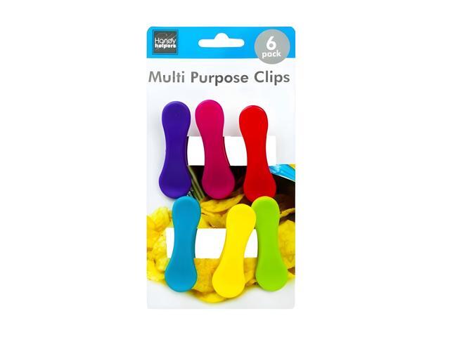 Handy Helpers 6 Piece Colorful Bag Clips