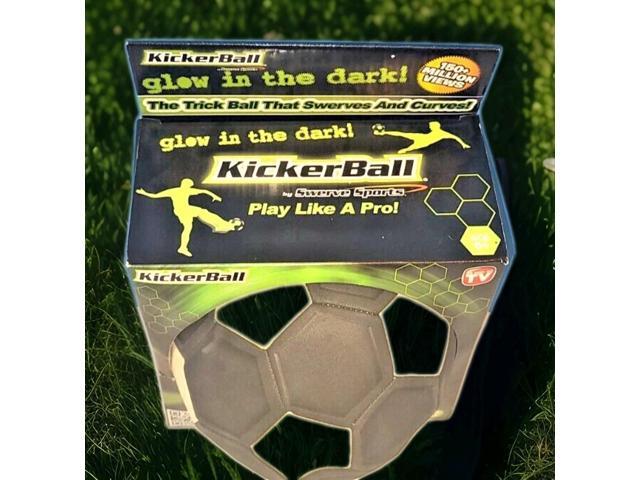 KickerBall by Swerve Sports Curve & Trick Soccer Ball with Air Pump Glow