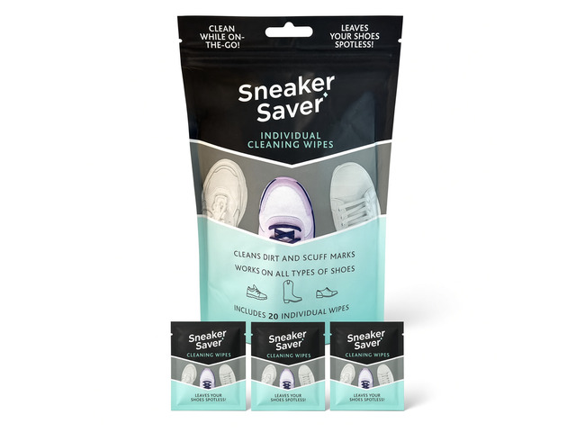 Sneaker Saver Shoe Dual Sided Cleaning Wipes - 20 Count
