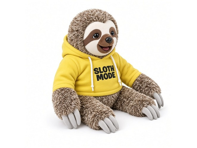 Snax Sloth Plush Set ( Not Today, Sloth Mode and Wanna Hang Hoodies)
