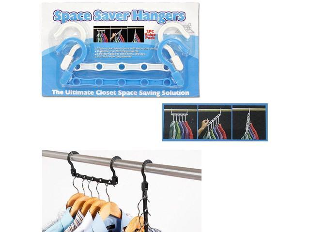 Space Saver Hangers Closet Organizer Triple Room- 2 Pack