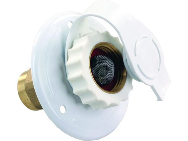 JR PRODUCTS WATER FLANGE WHITE METAL 62155