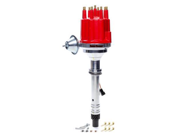 Billet Distributor Chevy V8 - Red Male Cap