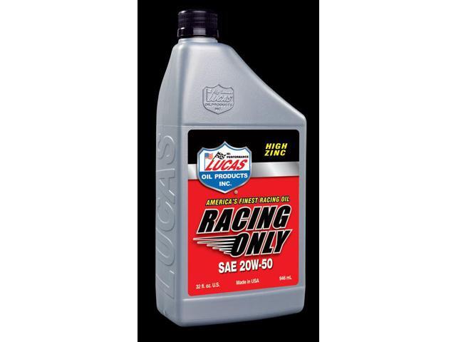 LUCAS OIL 10620#2 SAE 20W-50 RACING MOTOR OIL/6X1/QUART 10620#2
