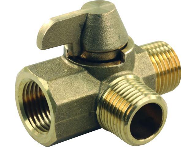 jr products 62245 3way brass diverter valve 1/2' mpt x 1/2' mpt x 1/2' fpt