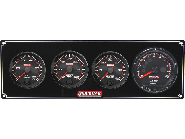 Redline 3-1 Gauge Panel OP/WT/WP w/Recall Tach
