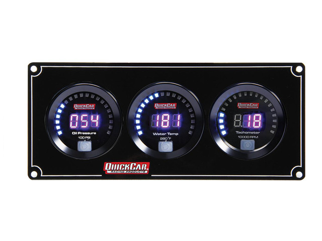 Digital 2-1 Gauge Panel OP/WT w/Tach