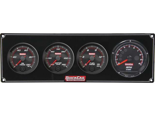 Redline 3-1 Gauge Panel OP/WT/FP w/Recall Tach