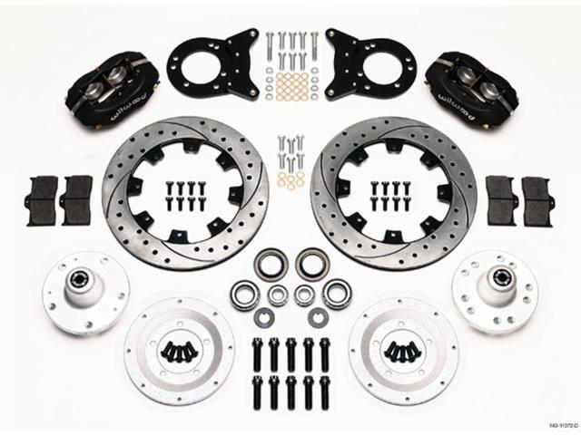 Front Disc Kit HD 65-69 Mustang Drilled