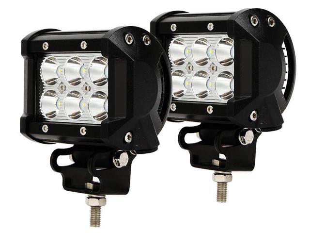 RS6L18WPR - Street Series 18W 6-LED Bottom Mount LED Spot Lights (Pair)
