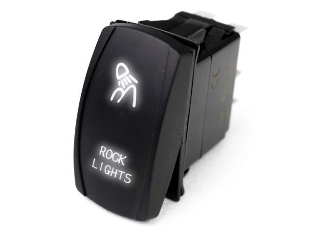 RSLJ14W - LED Rocker Switch w/ White LED Radiance (Rock Lights)