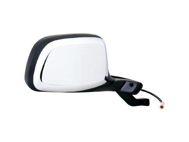 K-SOURCE 61031F 92-96 FORD BRONCO/F150-F350 RH POWER, FOLDAWAY OE MIRROR BLACK W/CHROME COVER, PADDLE DESIGN 61031F