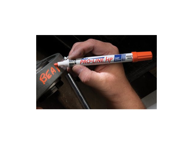 Markal 96961 Pro-Line HP High Performance Liquid Paint Marker with 1/8' Bullet Tip, Yellow , 1 Each