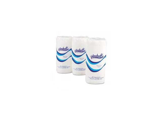 Windsoft 1220-85RL Perforated Paper Towel Rolls- 11 x 8 4/5- White- 84/Roll