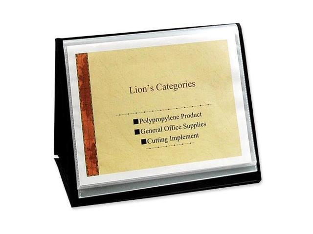 Lion Office Products Display Book Horizontal Easel 11'x8-1/2' Black 39008